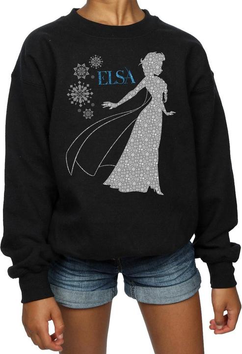 Immagine prodotto Disney Frozen Elsa Christmas Silhouette Felpa Ragazze (140, 146)