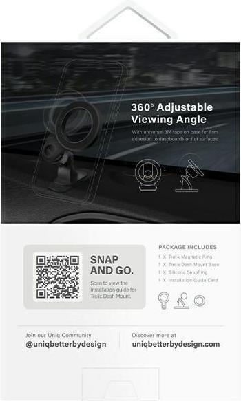 Actual product image Uniq magnetyczny uchwyt sam Trelix Car Dash Mount czarny/midnight black