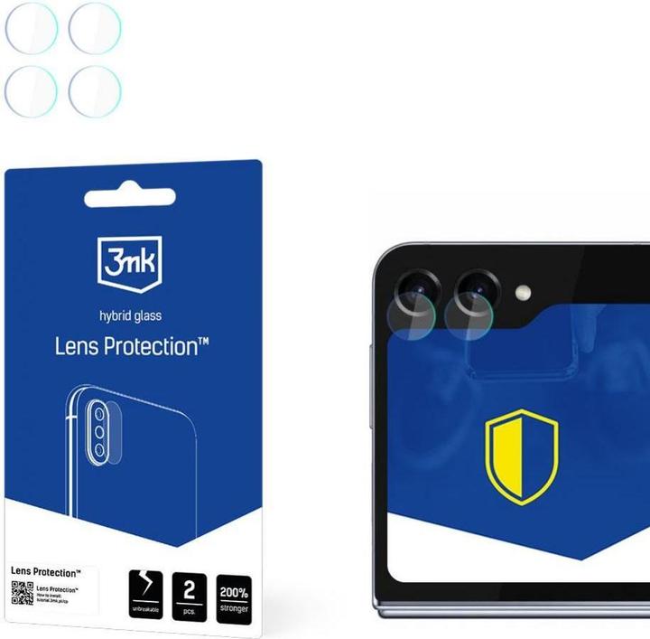 Immagine prodotto 3MK vetro ibrido Protezione della lente della fotocamera per Samsung Galaxy Z Flip 5 (1 Pezzo/i, Samsung Galaxy Z Flip 5G)
