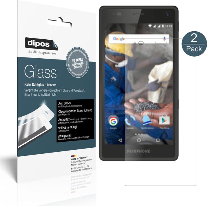 Image du produit Dipos Film de Protection d’écran Anti-Shock (2 pièce(s), Fairphone 2)