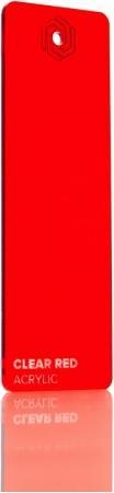 Actual product image flux Acrylic glass plate - Beamo - Clear Red (21 cm, 30 cm)