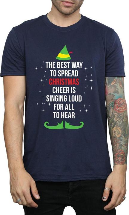 Image du produit Elf - T-shirt CHRISTMAS CHEER TEXT - Homme (L)