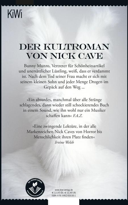 Image du produit Der Tod des Bunny Munro (Allemand, Stefanie Jacobs, Nick Cave, 2020)