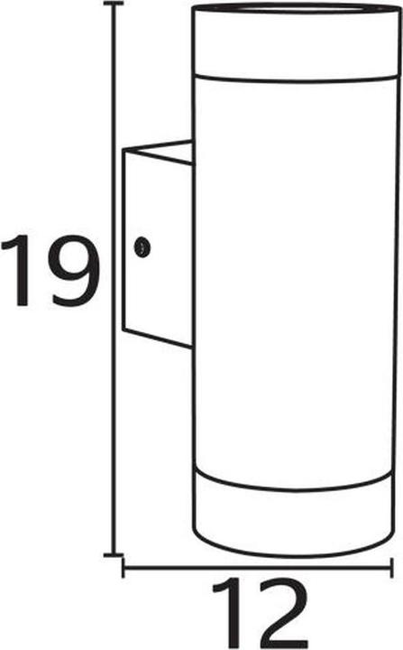 Actual product image Nordlux Tin Maxi, Dop. Wall lamp, alu (GU10, IP54)