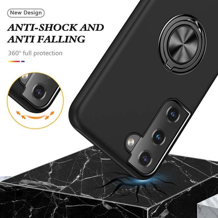 Produktbild AM-Handyzubehör Hülle mit Ring Samsung Galaxy S23 Plus - Schwarz (Samsung Galaxy S23+)