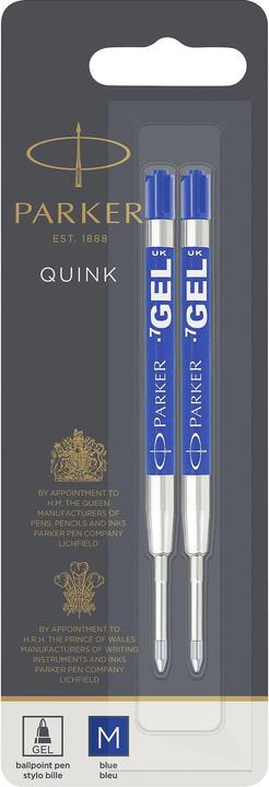 Actual product image Parker Gel refill 2er M (Stainless steel, Blue, 1 x)