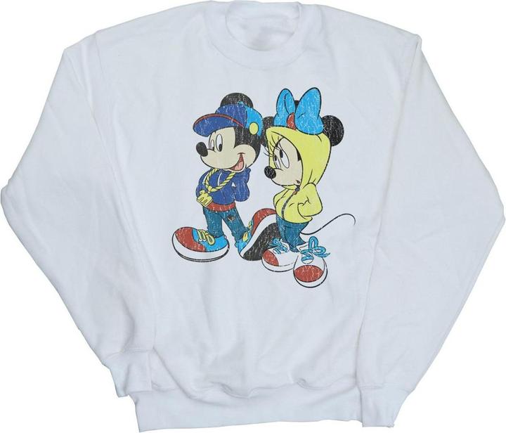 Actual product image Disney Boys Mickey And Minnie Mouse Pose Sweatshirt (140, 146)