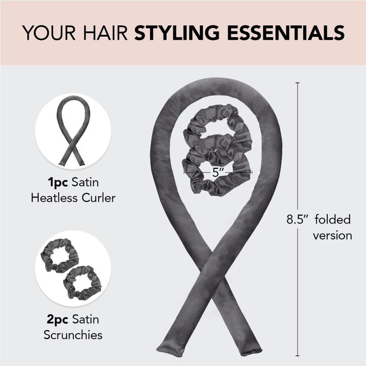 Actual product image Kitsch Heatless curling set anthracite