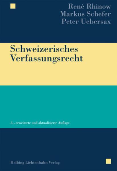 Actual product image Schweizerisches Verfassungsrecht (German, Markus Schefer, 2016)