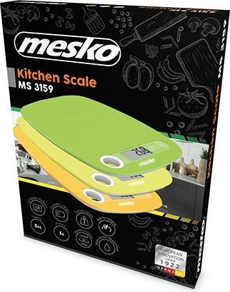 Actual product image Mesko MS 3159y Countertop Rectangle Electronic Kitchen Scale