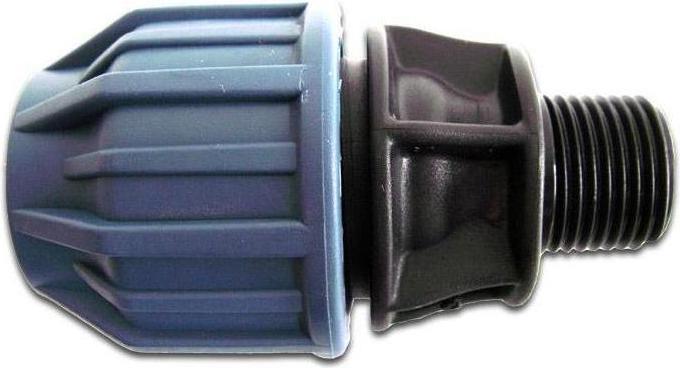 Produktbild Bevo PP Klemm Kupplung 50mm x 112 AG 16bar SchwarzBlau DVGWKIWAWRAS (Kupplung, 50 mm)