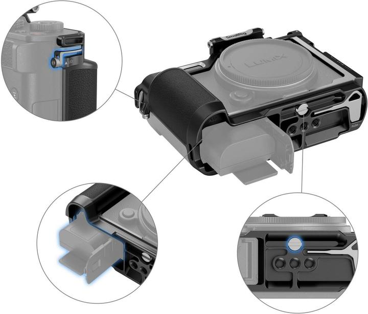 Produktbild SmallRig Cage für Panasonic LUMIX S9, Detailfarbe: Schwarz (Cage)