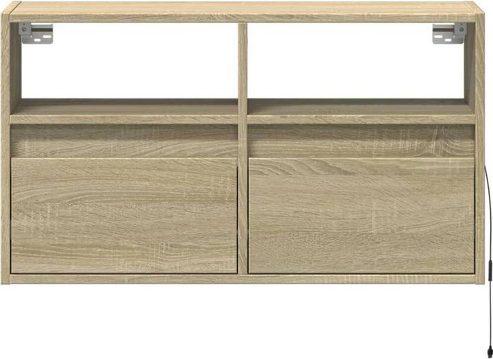 Produktbild VidaXL TV Schrank Wandschrank Lowboard Hängend mit LED-Beleuchtung Sonoma-Eiche
