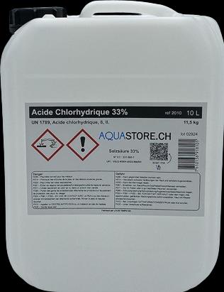 Immagine prodotto Aquastore Salzsäure 33% 10l (10000 ml)