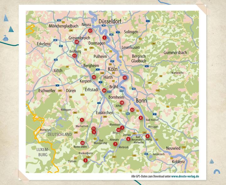 Produktbild Rhein, Ahr, Erft. Wanderungen für die Seele (Deutsch, Ingrid Retterath, Myria Aurora Pribert, 2022)