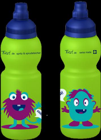 Actual product image Fizzii Drinking bottle 330ml lime, Monster Kids (0.33 l)