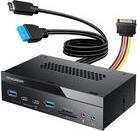 Produktbild Graugear Multi Frontblende 4-Fach + Kartenleser USB,SD,Micro (4 Ports)