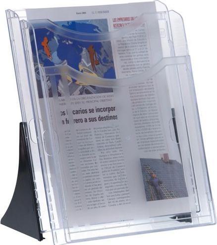 Actual product image Archivo 2000 Brochure stand 6102 CS TP PS (polystyrene) Transparent (A4 portrait)
