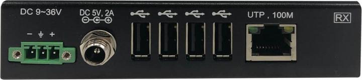 Actual product image Eaton 4-Port Industrial USB over Cat6 Extender ESD Protection PoC USB 2.0 Mountable 330ft. (USB-A, 4 Ports)