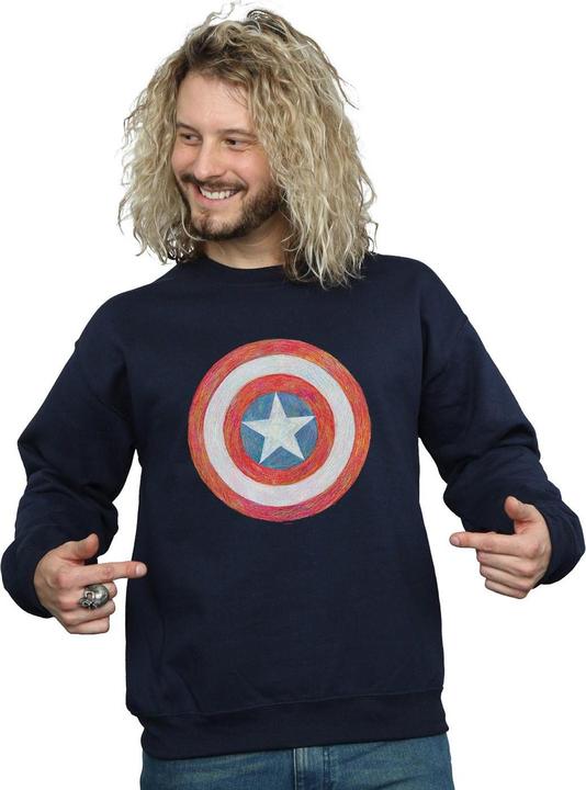 Produktbild Captain America Sketched Shield Sweatshirt (S)