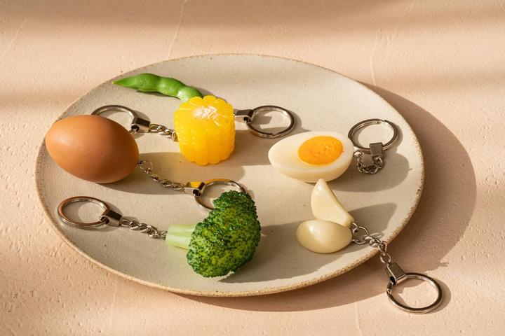 Actual product image Yumazing Hard-boiled egg key ring