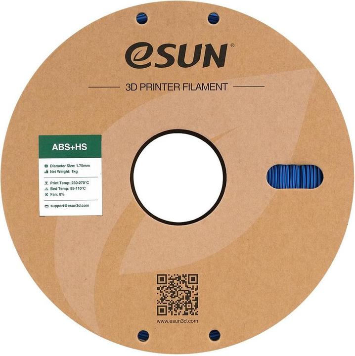 Actual product image eSUN EABS+HS 1.75mm BLUE 1kg (ABS, 1.75 mm, 1000 g, Blue)