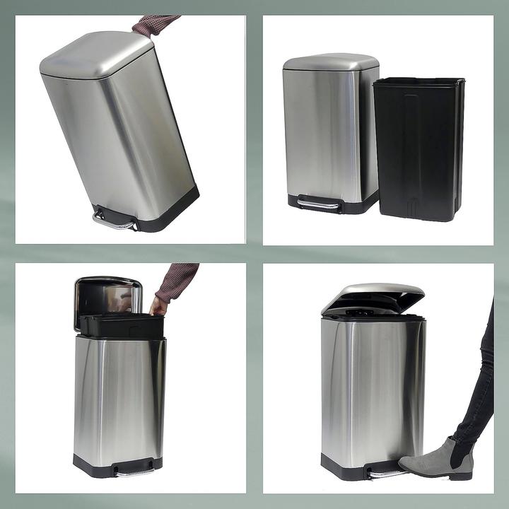 Actual product image Kela Davino grey pedal bin (30 l)