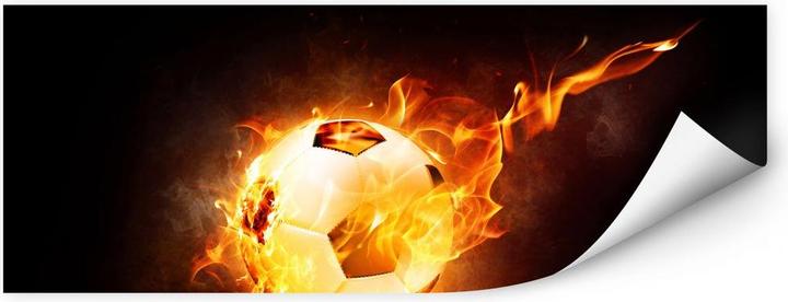 Actual product image Trenddeko Football on fire (80 x 30 cm)