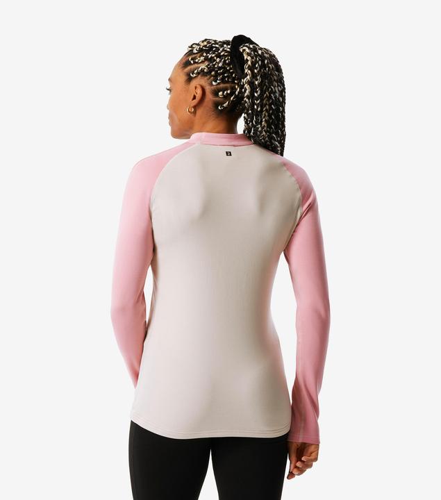 Produktbild Wedze Skiunterwäsche Funktionsshirt Damen - BL500 beige/rosa (L)