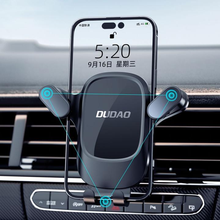 Actual product image Dudao F5Pro air vent car phone holder - black