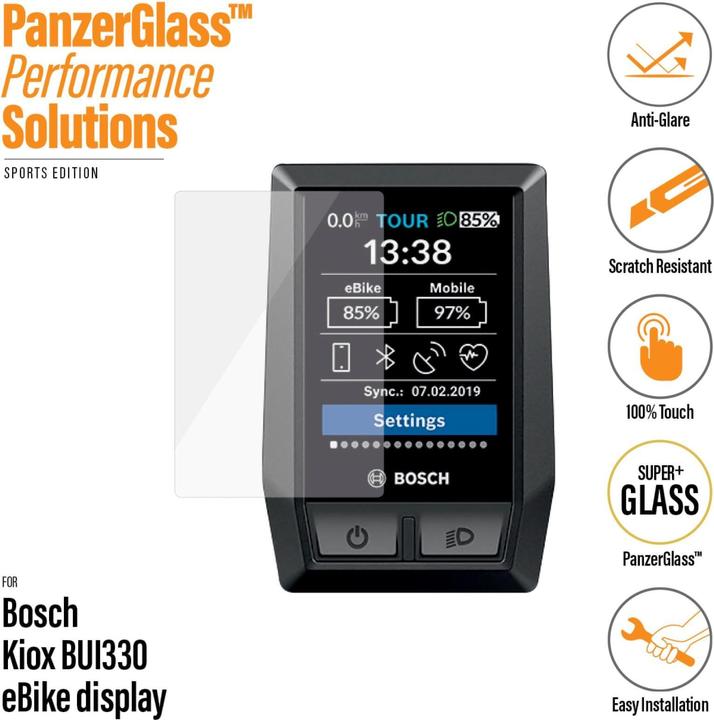 PanzerGlass Displayschutz Anti-Glare für Bosch Intuvia BUI 330 (Display)