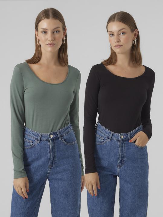 Actual product image Vero Moda 2-pack long sleeve blouse (XS)