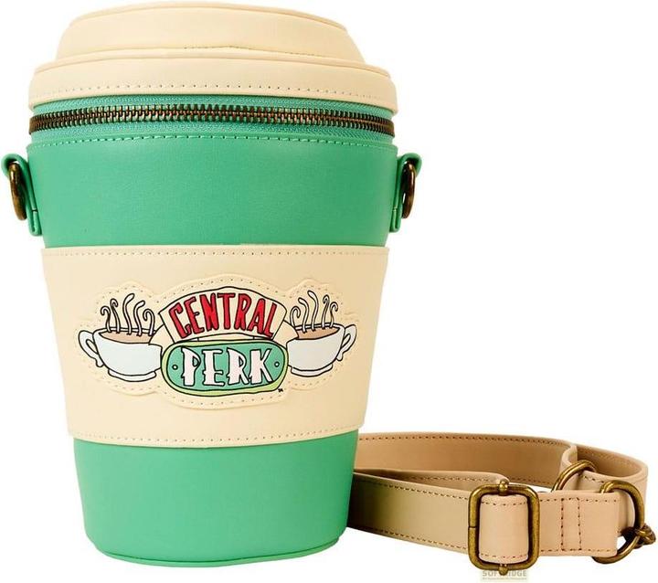 Actual product image Loungefly Friends by Crossbody Bag Central Perk to Go Cup