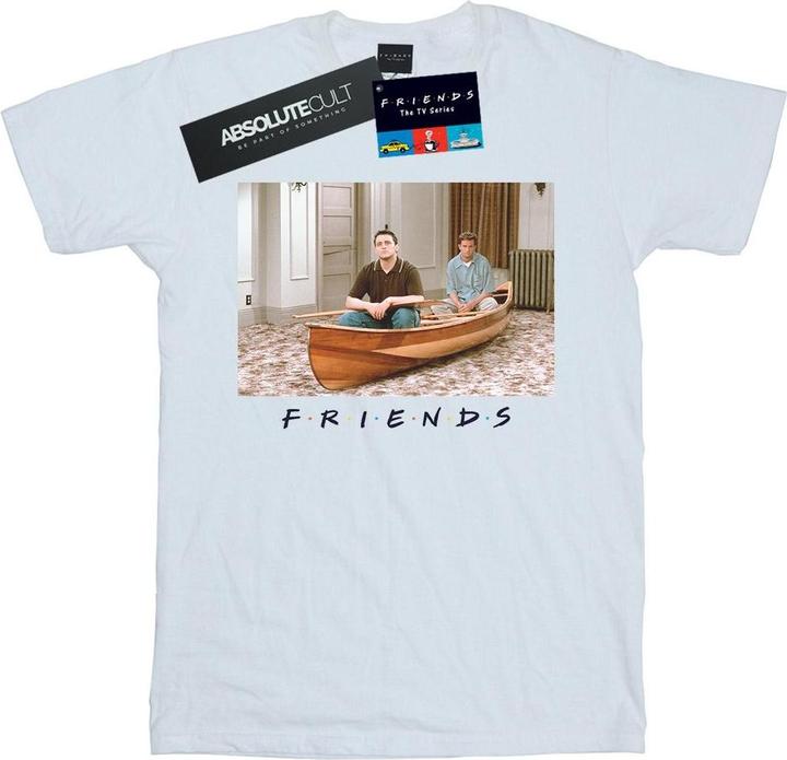 Actual product image Friends Womens/Ladies Joey And Chandler Boat Cotton Boyfriend T-Shirt (L)