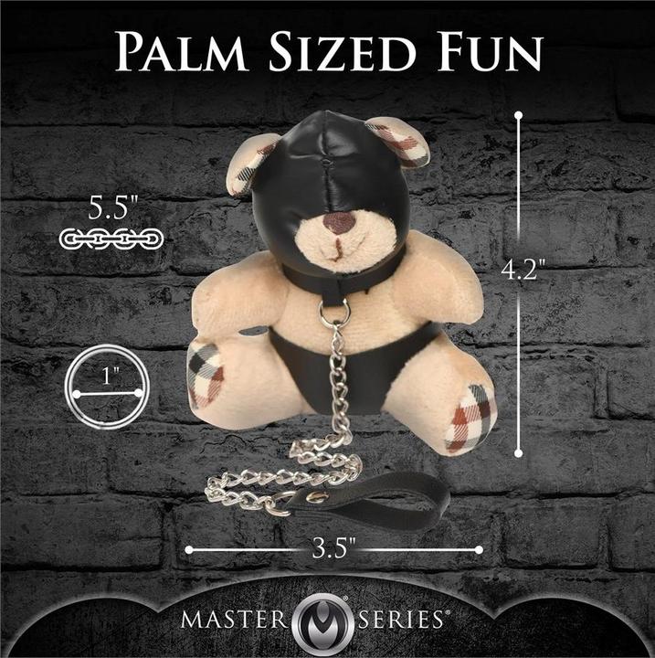 Actual product image Master Series Hooded Teddy Bear Keychain