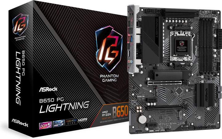 Image du produit AsRock B650 PG Lightning (AM5, AMD B650, ATX)
