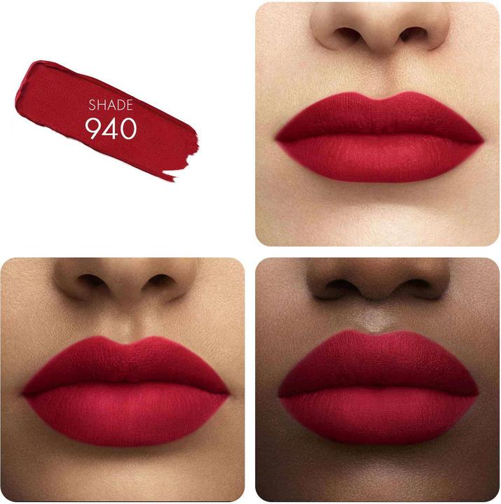 Actual product image Guerlain KissLips Tender Matte No 940 (940 My Rouge)