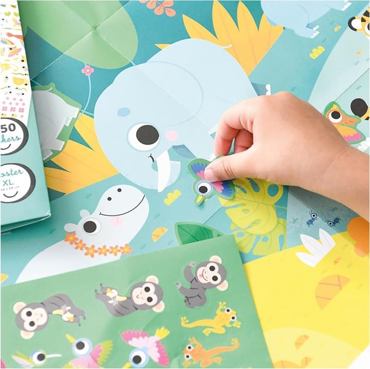 Produktbild Poppik Sticker Kreativ Poster Dschungel