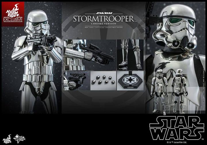 Produktbild Hot Toys Star Wars “Stormtrooper (Chrome Version)” 1/6 Actionfigur