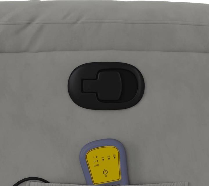 Actual product image VidaXL Massage chair light grey microfibre fabric, colour