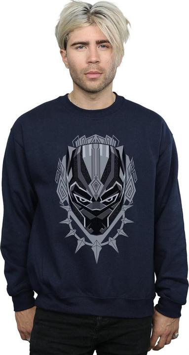 Actual product image Mens Black Panther Head Cotton Sweatshirt (L)