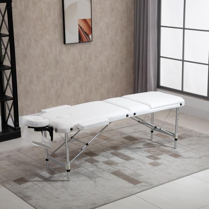 Image du produit Homcom Table de massage avec cadre léger en aluminium, pliable et rembourrée