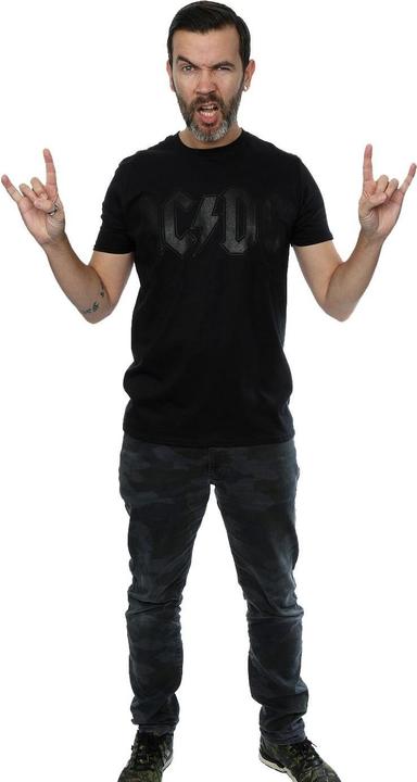 Actual product image AC/DC Mens Black Logo T-Shirt (L)