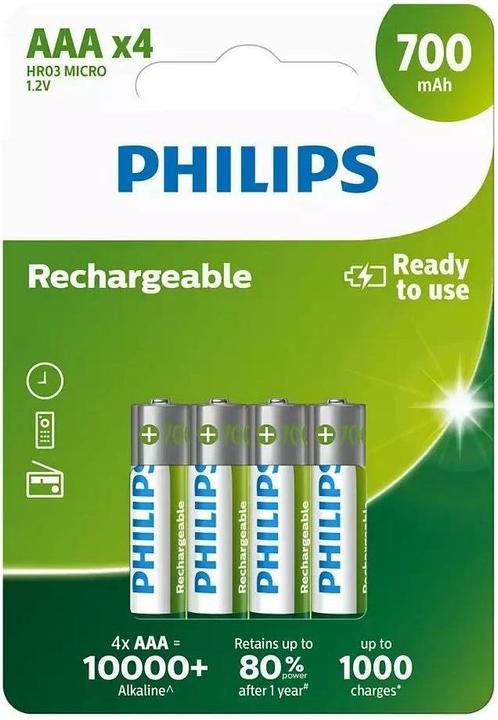 Philips Rechargeable (4 pcs., AAA, 700 mAh)