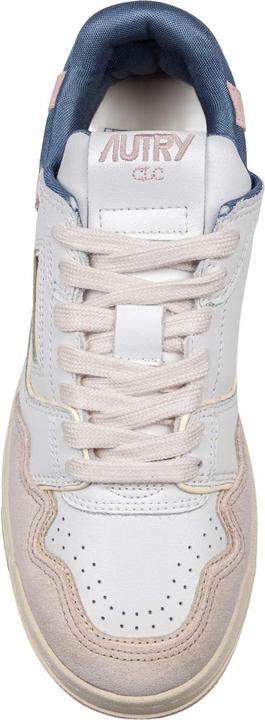 Produktbild Autry sneakers clc low in suede e nabuk bianco e beige (37)