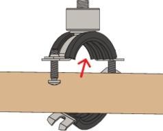 Actual product image Fischer Pipe clamp FRS Triple 115-125 (125 mm)