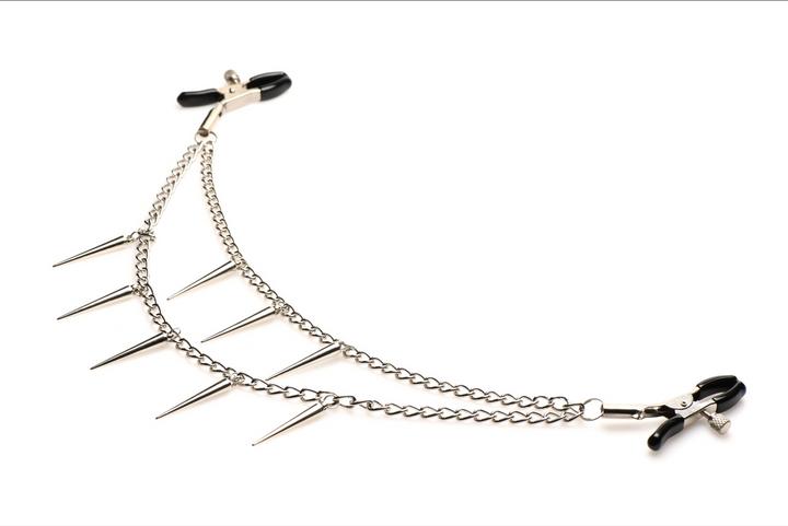 Actual product image Master Series Daggers - Double Chain Nipple Clamps
