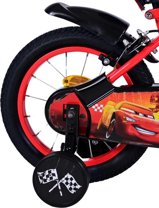 Produktbild Cars Disney 14-Zoll-Kinderfahrrad Rot mit zwei Handbremsen - Sicherheit, Komfort und langanhaltende (14")
