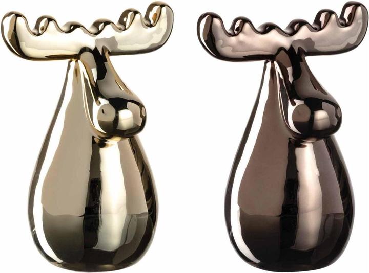 Actual product image Leonardo Elk Elmo Christmas figurine 6 pieces, 12 cm, gold