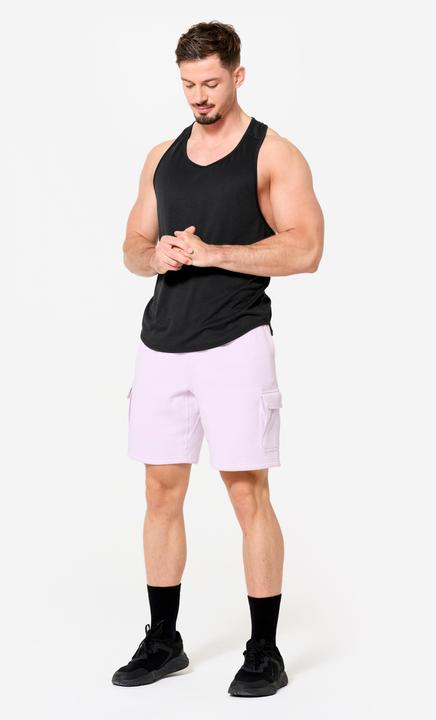 Actual product image Domyos Shorts Herren Cargo Baumwolle - lila (XL)